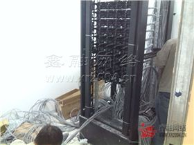 机柜布线现场,上海综合布线
